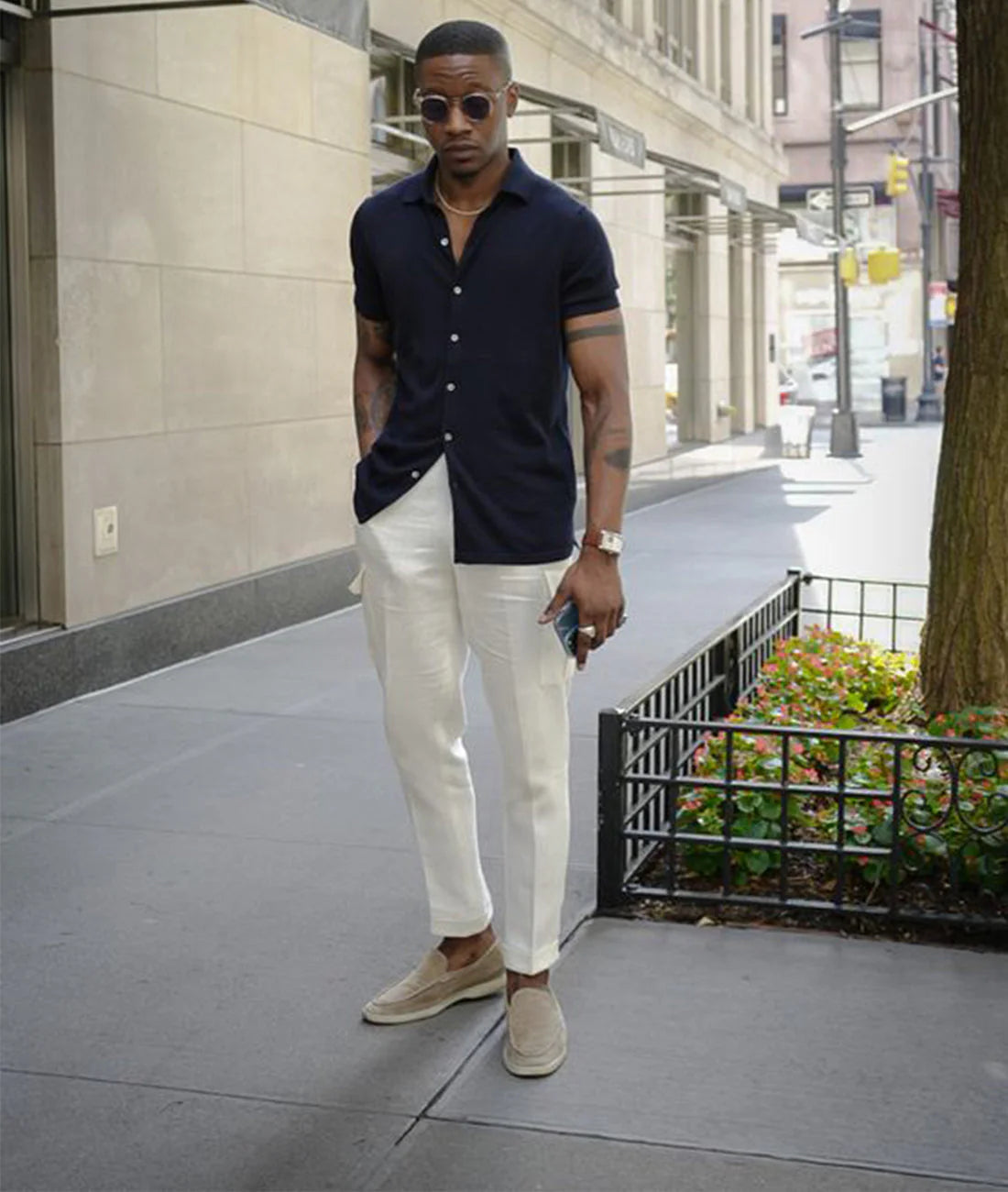 Loafer Uomo | Design Slip-On & Suola Bianca Casual-Chic