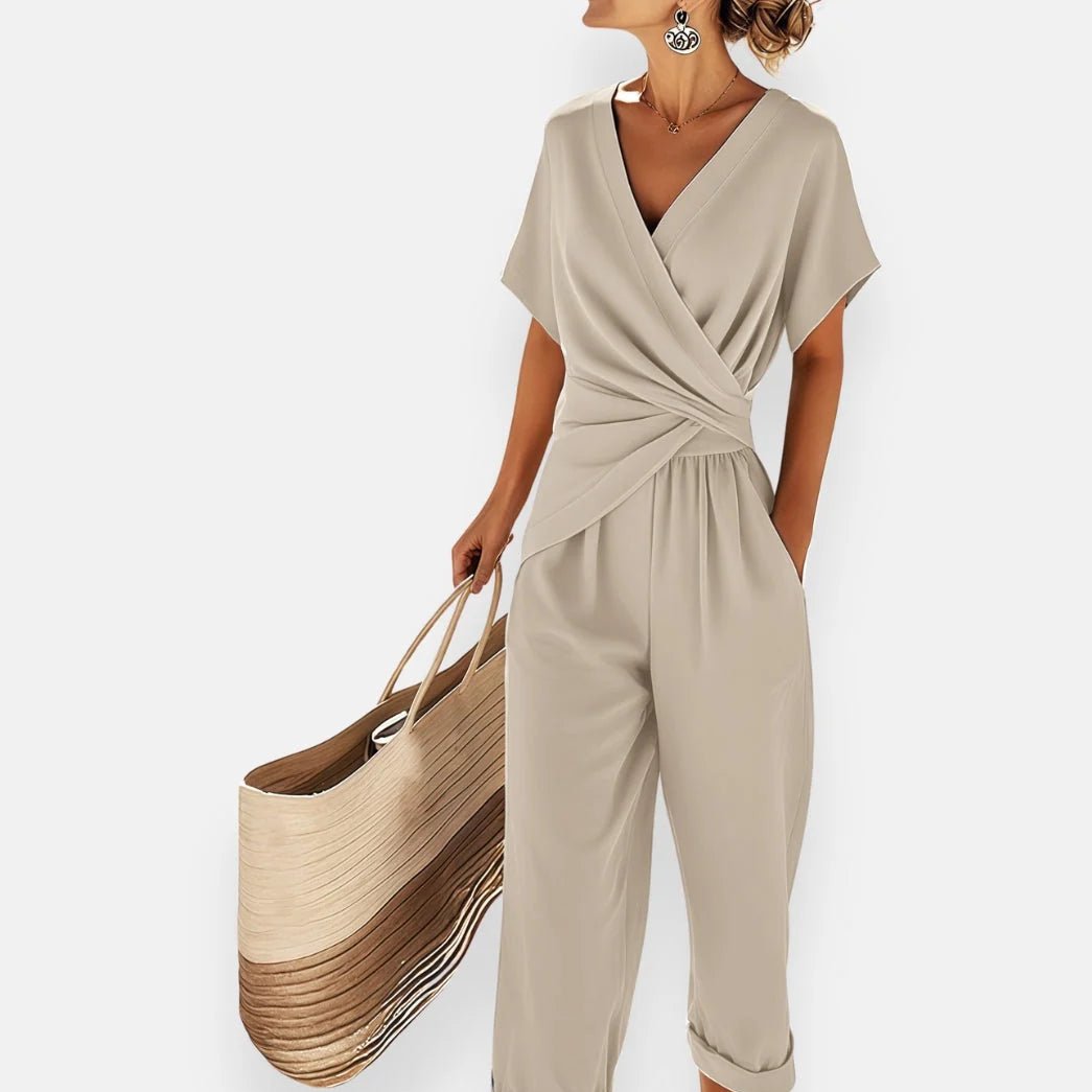 Lyra | Draped Knot Jumpsuit