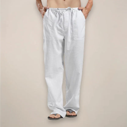 Men'S Drawstring Wide Leg Casual Pants