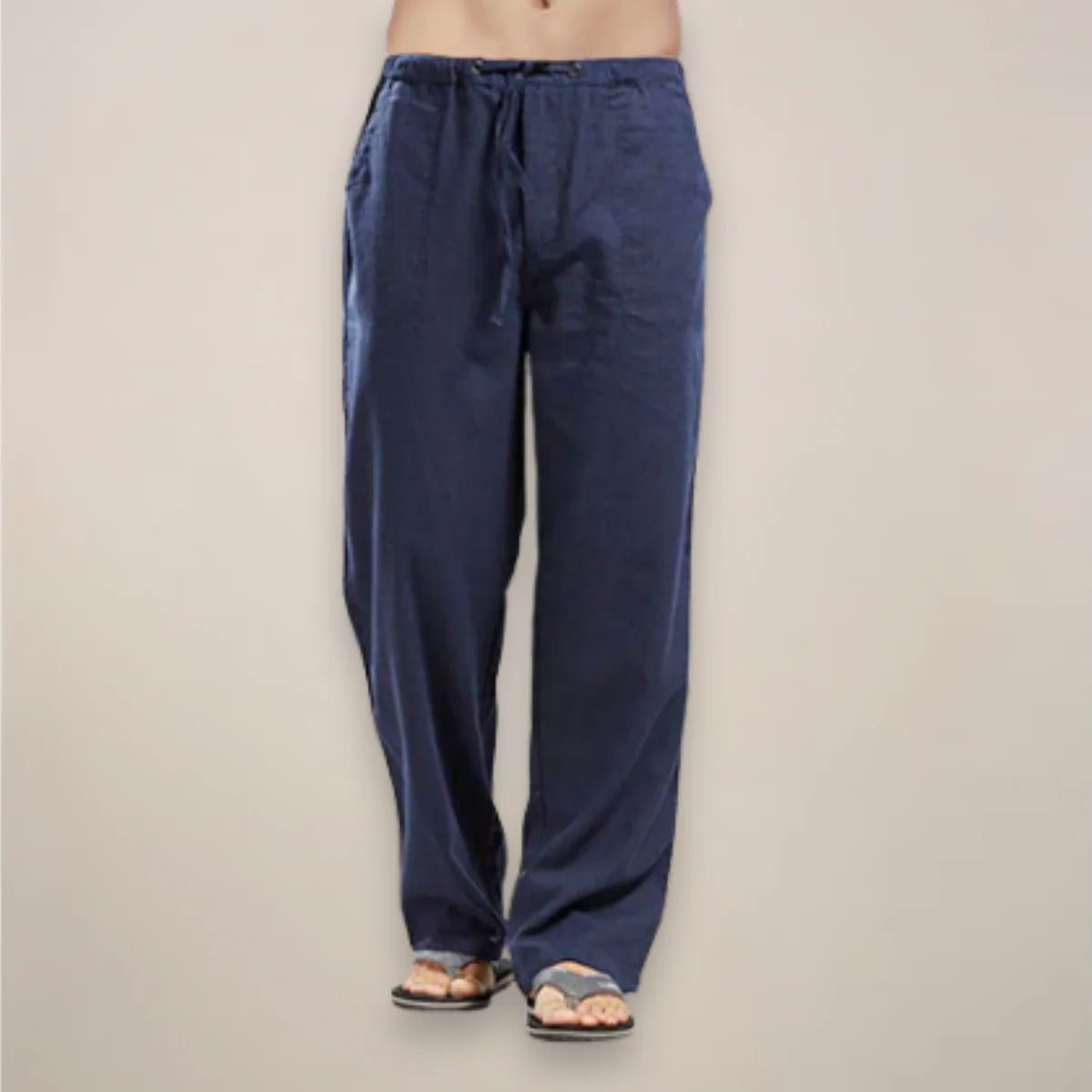 Men'S Drawstring Wide Leg Casual Pants