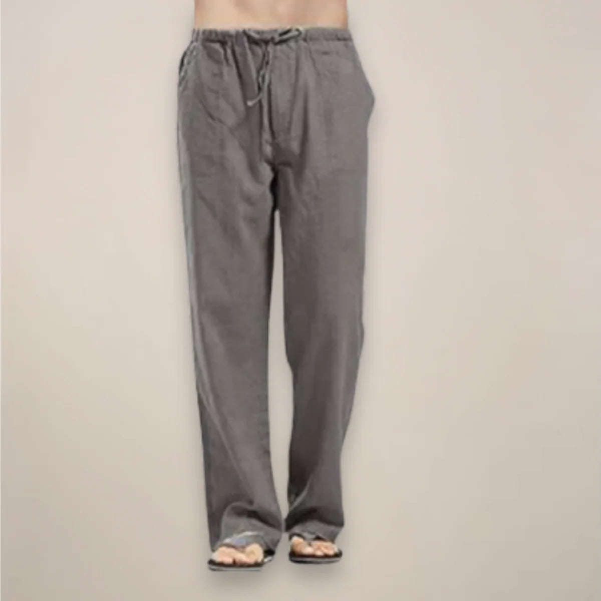 Men'S Drawstring Wide Leg Casual Pants